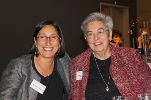 Charlotte Rohrbach, ASC together with Newman President Noreen M. Carrocci, Ph.D.