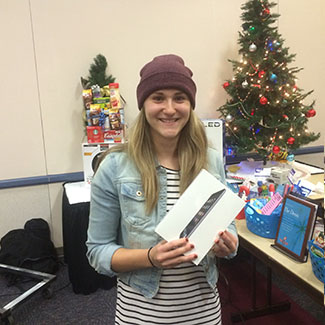 Erin Mink won an iPad Mini.
