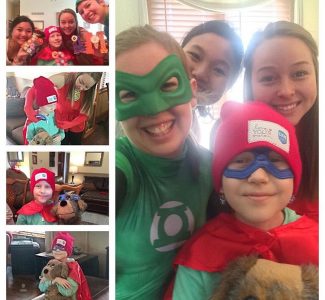 The Newman Campus Crew spent time with Brooklyn on National Super Hero Day.