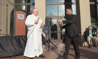 Bishop Gerber and Father Fogliasso