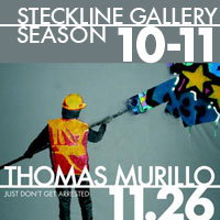 Thomas Murillo's 'Just Don't Get Arrested' art show, Steckline Gallery 2010-11 season