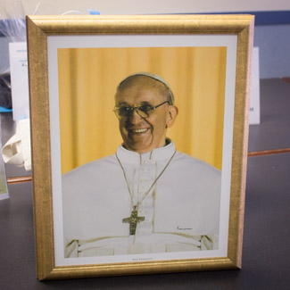 Signed photo of Pope Francis