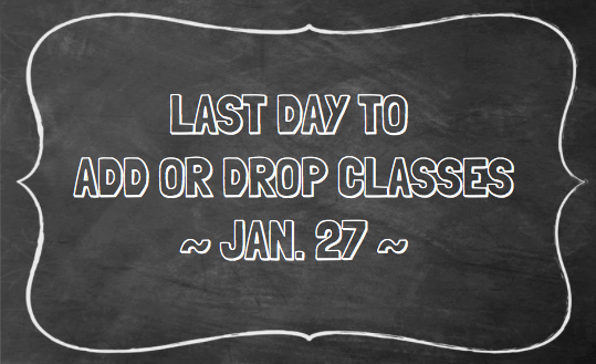 Last day to add/drop classes