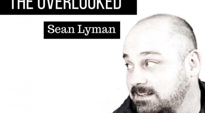 Sean Lyman and his art, "The Overlooked"