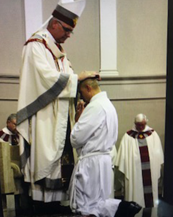 ordaining