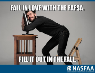 These "FAFSA memes" can be found all around the Newman campus as incentive for students to complete the application early.