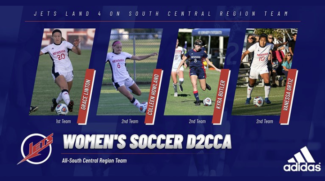 Four women's soccer players earned spots on the D2CCA All-South Central Region Team.