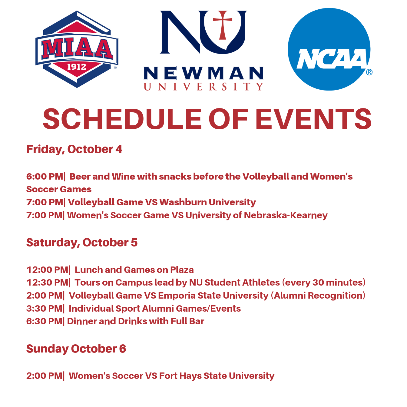 Newman Athletics to host alumni reunion