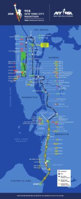 The NYC Marathon route