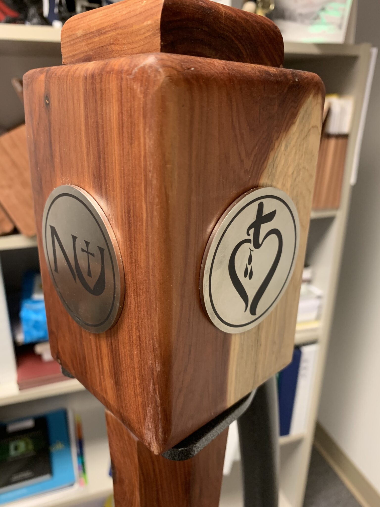 Ceremonial mace crafted to serve as university heirloom