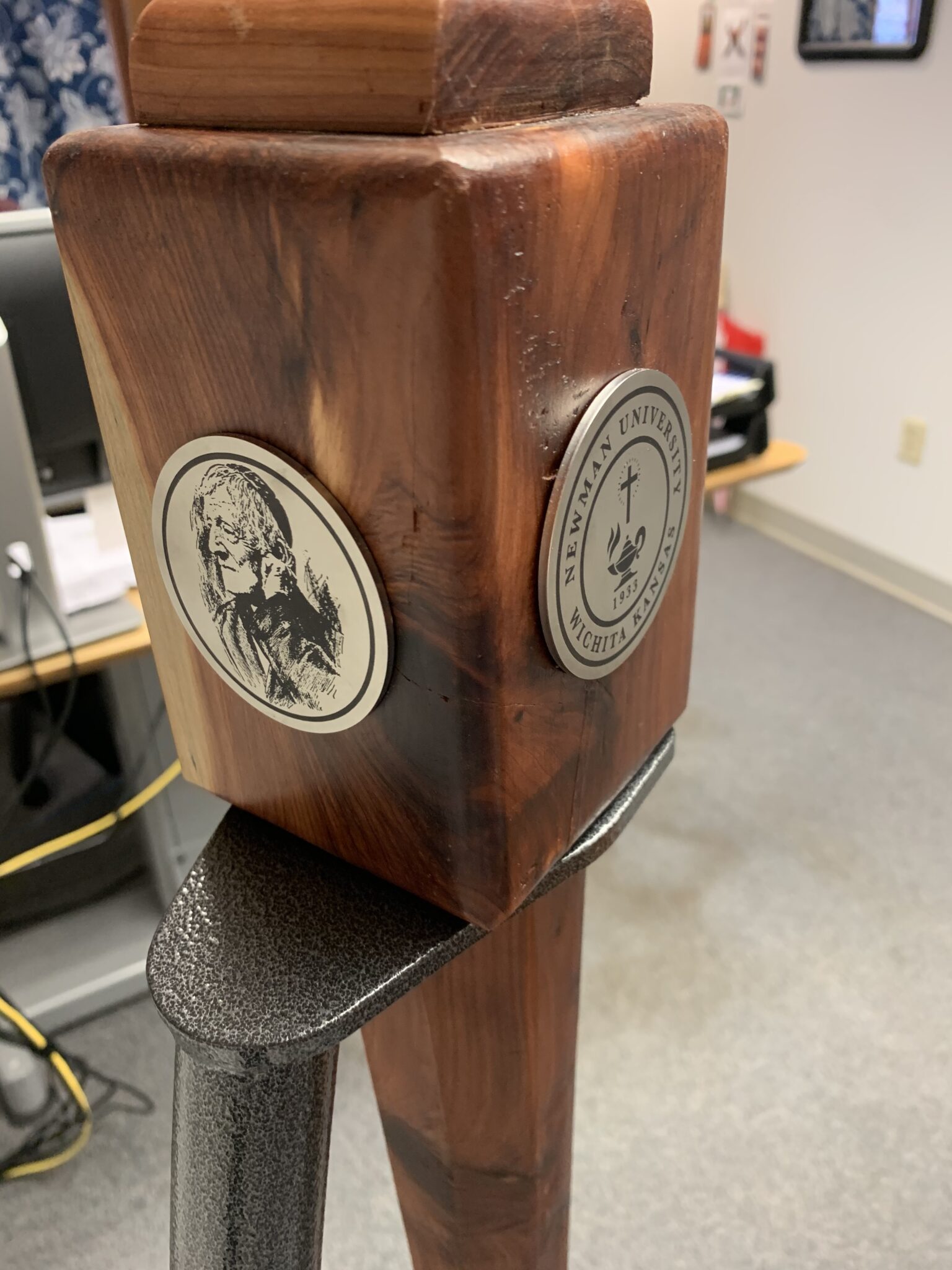 Ceremonial mace crafted to serve as university heirloom