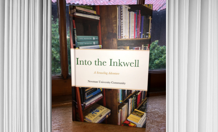 A copy of the bound book "Into the Inkwell"