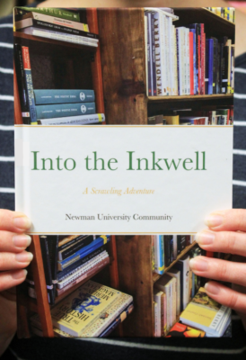 Emily Simon holds a copy of "Into the Inkwell."