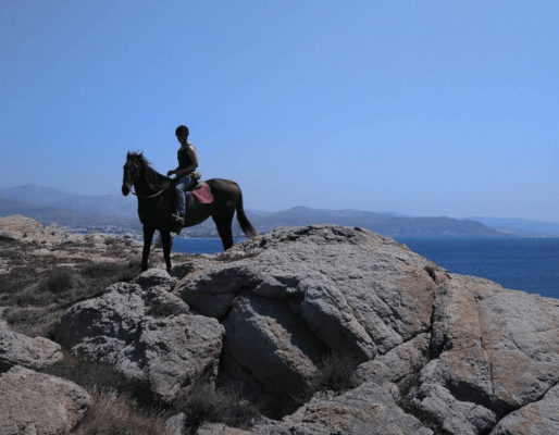 Ruel Mannette gives an equestrian tour in Greece.