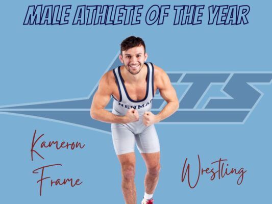 The male athlete of the year is Newman wrestler, Kameron Frame.