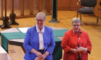 (Left to right) Sister Susan Welsby and Sister Sara Dwyer