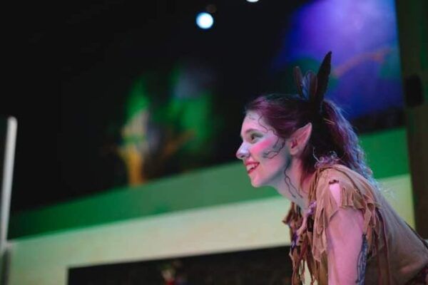 Allison Williams plays "Puck" in the Newman theater production of "A Midsummer Night's Dream."