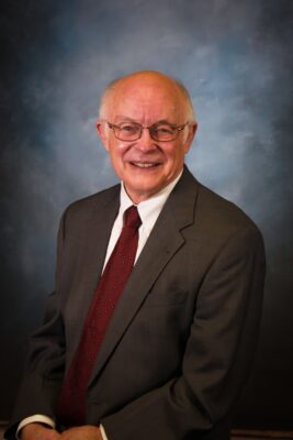 Professor Emeritus Larry Heck, chapter sponsor of Kansas Theta Chapter of Pi Gamma Mu