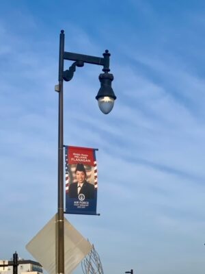 Melanie Flanagan's Kansas Honor Banner will remain on display through November 11.