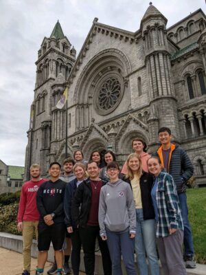Campus Ministry students visit the Cathedral Basilica of St. Louis. (photo courtesy of Campus Ministry)