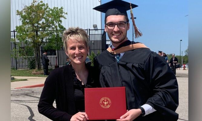 (From left to right) Joanna Pryor and Zach Brake