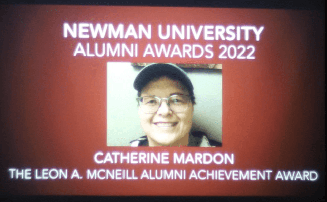 Catherine Mardon received the Leon A. McNeill Distinguished Alumni Award.
