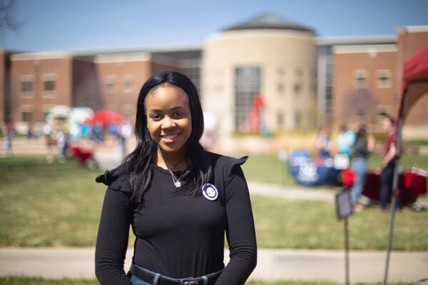 Sharon Mabasa attended Accepted Students Day, a.k.a. "Jet Fest" at Newman University April 2.