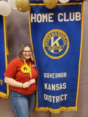 Newman University senior Sophie Johnston was elected as district state governor for Circle K International.