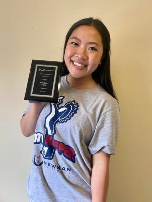Michelle Tong won Student Employee of the Year in 2022, courtesy photo Newman Admissions.