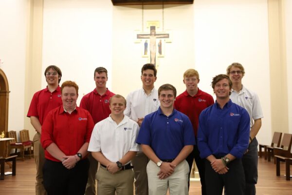 Among those in attendance were several seminarians of St. Joseph's House of Formation — nine of whom are first-year students at Newman.