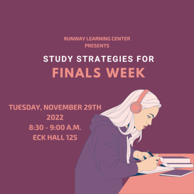 Study Strategies for Finals Week
