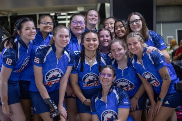 2022 Newman women's bowling team (Courtesy photo Richard Rico)