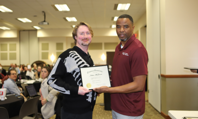 Jeskan McGovern, instructor/ clinical coordinator of the radiologic technology program, and Keener