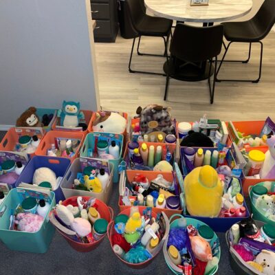 A closer look at Freshour's baskets for Harbor House. (Courtesy photo)