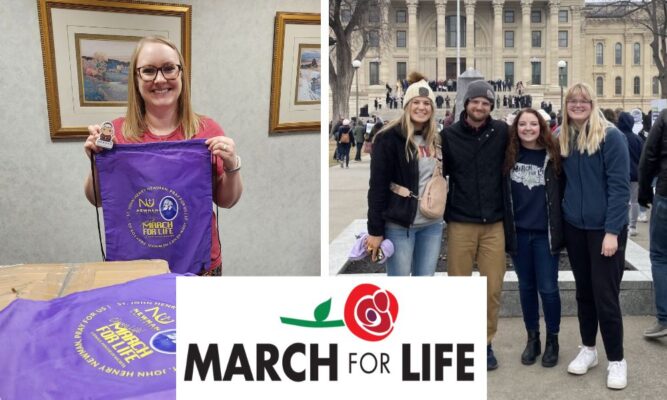 Newman participates in March for Life from afar