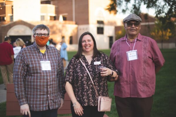 (From left to right) Matthew Miller, Dana Beitey and Jose Montes at the 2021 Party on the Plaza.