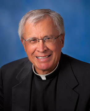 Father Tom Welk, former chaplain and teacher at Newman University
