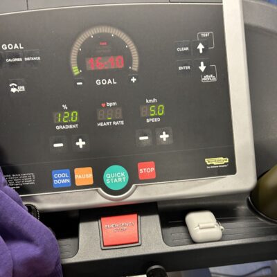 Cardio unit on the treadmill