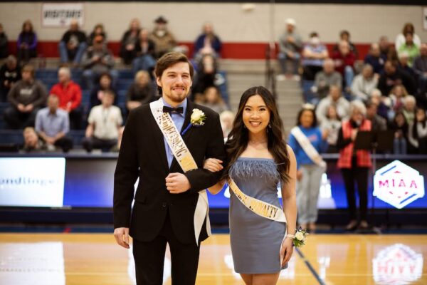 Homecoming candidates John Suffield and Michelle Tong