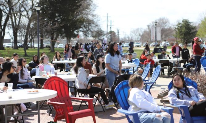 A full crowd joined in on the festivities during the 2023 Cultural Extravaganza at Newman University.