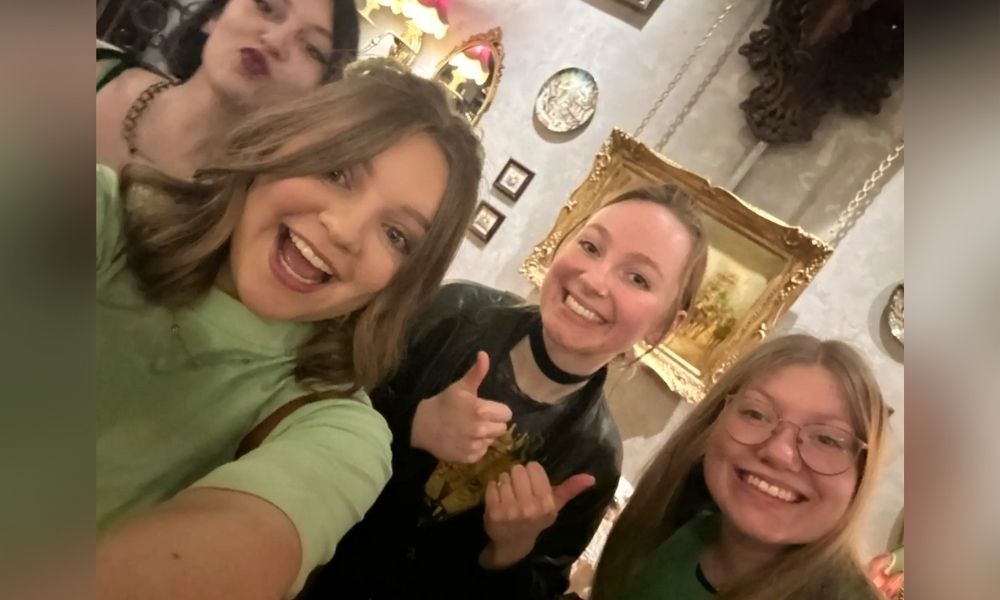 Emily Pachta and friends on St. Patrick's Day. (Courtesy photo)