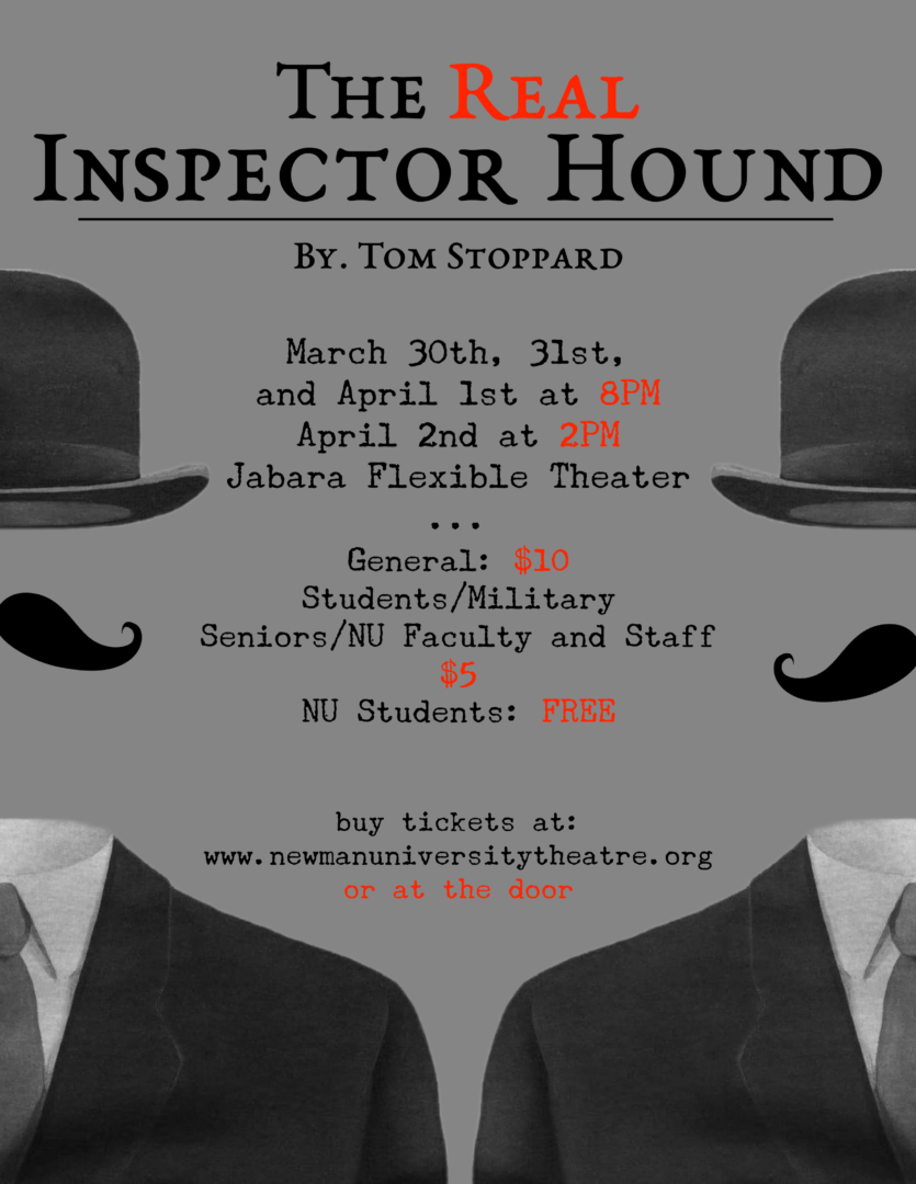 Newman presents ‘The Real Inspector Hound’ March 30April 1 Newman Today