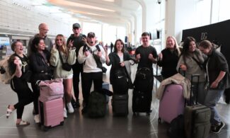 The 2023 Europe by Rail group at Wichita Dwight D. Eisenhower National Airport.