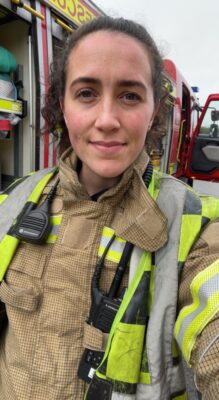 Jakeman serves as a firefighter, a job she loves. (Courtesy photo)