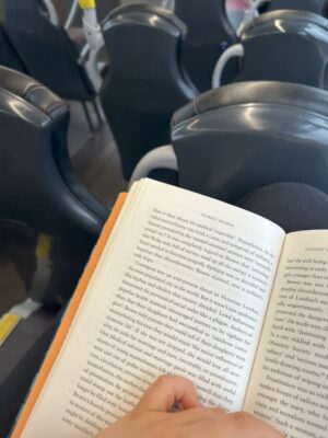 "Reading on the bus is nice as long as you don’t get violently car sick haha," Pachta said.