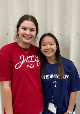 (From left to right) Jemma Lubbe and Aubrey Dinh