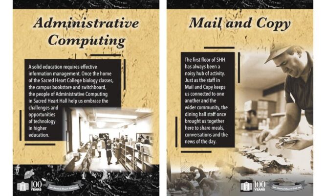 "Administrative Computing" and "Mail and Copy" historical markers