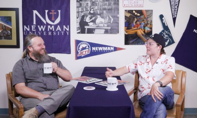 Professor Matthew Umbarger and staff member Austin Schwartz were featured on The Newman Bond podcast.