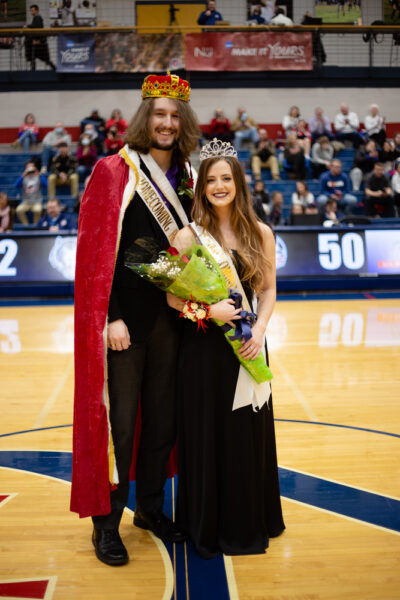 Daniel Knolla and Marie Moore as Newman's homecoming king and queen in 2022.