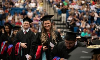 Newman University graduates on Commencement day